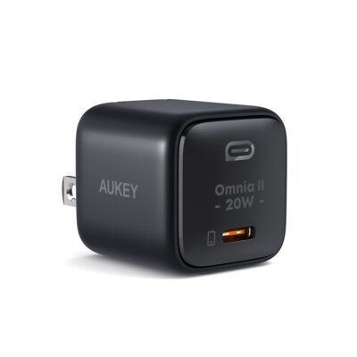 Aukey PA-B1T Củ sạc nhanh 20W Omnia II Mini Gan USB-C PD&QC 3.0 cho iPhone Samsung Huawei Xiaomi