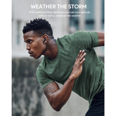 Aukey EP-M1S - Tai nghe không dây TWS Bluetooth - <ul> <li>Aukey EP-M1S - Tai nghe không dây TWS Bluetooth</li> <li><strong>Loại tai nghe:</strong> True wireless (TWS)</li> <li><strong>Kết nối:</strong> Bluetooth 5.0</li> <li><strong>Chất lượng âm thanh:</strong> Dải tần 20Hz - 20kHz</li> <li><strong>Thời lượng pin:</strong> Tai nghe: 5 giờ, Hộp sạc: 20 giờ, Tổng: 25 giờ</li> <li><strong>Khả năng chống nước:</strong> IPX4</li> <li><strong>Kích thước:</strong> 23.5 x 20.5 x 18.5 mm (tai nghe)</li> <li><strong>Trọng lượng:</strong> 4.2g (tai nghe)</li> </ul>
