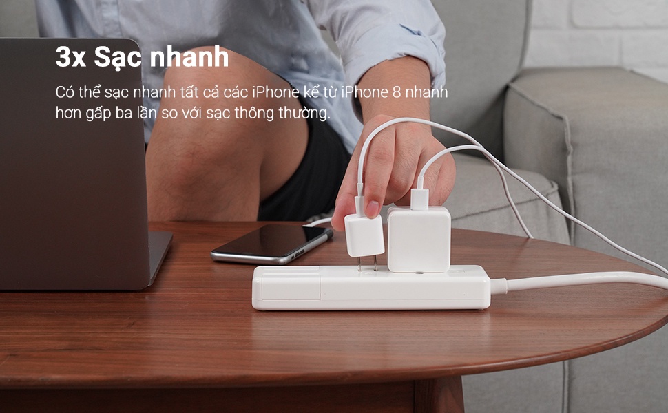 Aukey PA-B1 Củ sạc 20W Omnia™ Gan USB C hỗ trợ sạc nhanh Type C PD 3.0 cho iPhone - <ul> <li class="irIKAp">Model: Aukey PA-B1</li> <li class="irIKAp">Công nghệ “ Power Delivery 3.0, Sạc nhanh 2.0</li> <li class="irIKAp">Đầu vào ' AC 100 '240V 50 / 60Hz 0,6A</li> <li class="irIKAp">Đầu ra Usb-c ' ( Phân phối điện 20W 3.0) DC 5V 3A, 9V 2.22A</li> <li class="irIKAp">Công suất tối đa 20W ( Sạc nhanh 18W 2.0) DC 5V 3A , 9V 2A , 12V 1.5A</li> <li class="irIKAp">Kích thước - 28,8x28,8x30,5mm / 1,13'x 1,13'x 1,20 '</li> <li class="irIKAp">Trọng lượng “ 33g / 1.16oz</li> </ul>