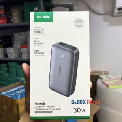 Ugreen PB502 25185 - Bộ pin sạc dự phòng Ugreen 10000mAh 30W, Chuẩn USB-C PD/Q.C 3.0/ USB-A 22.5W, Led hiển thị - <ul> <li class="irIKAp">- Model: Ugreen PB502 25185 10000mah 30w</li> <li class="irIKAp">- Công suất: 30W</li> <li class="irIKAp">- Công nghệ: PD, QC、AFC、SCP</li> <li class="irIKAp">- USB-C đầu vào:5V-3A, 9V-2A, 12V-1.5A, 15V-2A</li> <li class="irIKAp">- USB-C đầu ra: 5V-3A, 9V-2A, 12V-1.5A, 15V-2A</li> <li class="irIKAp">- Đầu ra USB-A: 10V-2.25A, 5V-3A, 9V-2A, 12V-1.5A</li> <li class="irIKAp">- Tổng đầu ra: 5V-4A Max</li> <li class="irIKAp">- Công suất định mức: 6000mAh</li> <li class="irIKAp">- Điện áp giới hạn sạc pin: 7.2V và cảnh báo an toàn bên dưới.</li> <li class="irIKAp">- Khối lượng: 320g</li> <li class="irIKAp">- Kích thước: 10,3 x 5,2 x 2,55 cm</li> </ul>