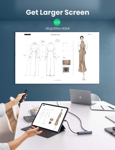 Hub chuyển đổi USB C 5 in 1 Ugreen CM418 10919 - <ul data-sourcepos="9:1-13:0"> <li data-sourcepos="9:1-9:23"><strong>Hub Ugreen CM418 10919</strong></li> <li data-sourcepos="9:1-9:23">2 cổng USB 3.0 Type-A</li> <li data-sourcepos="10:1-10:13">1 cổng HDMI</li> <li data-sourcepos="11:1-11:21">1 cổng RJ45 Gigabit</li> <li data-sourcepos="12:1-13:0">1 cổng USB Type-C (PD)</li> <li data-sourcepos="16:1-16:20">Chuẩn USB: USB 3.0</li> <li data-sourcepos="17:1-17:34">Tốc độ truyền tải: Lên đến 5Gbps</li> <li data-sourcepos="18:1-18:32">Tương thích ngược: USB 2.0/1.1</li> <li data-sourcepos="19:1-19:36">Độ phân giải HDMI: Lên đến 4K@30Hz</li> <li data-sourcepos="20:1-20:30">Tốc độ mạng: 10/100/1000Mbps</li> <li data-sourcepos="21:1-21:27">Cổng cấp nguồn: PD (100W)</li> <li data-sourcepos="22:1-23:0">Chất liệu: Vỏ nhôm cao cấp chống quá nhiệt</li> </ul>