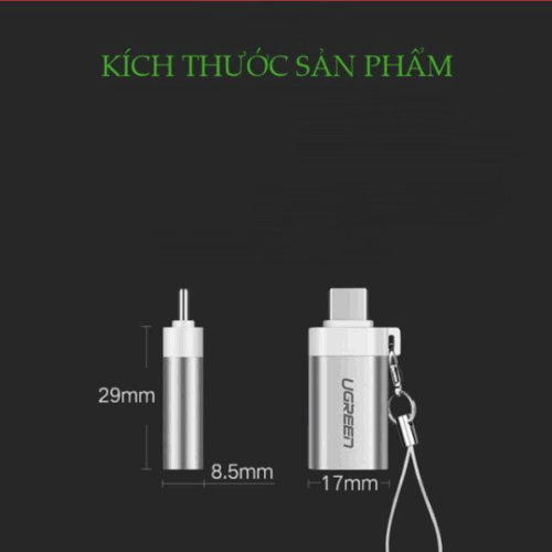 Đầu chuyển đổi USB Type-C sang USB 3.0 Ugreen US270 50283 - Hình ảnh 4