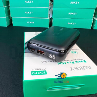Aukey PB-WL01S - Pin Sạc Dự Phòng Không Dây Basix Pro Mini 10000mAh Wireless 10W, PD 20W & QC 3.0 18W - <ul> <li>Model: Aukey PB-WL01S</li> <li class="irIKAp">Đầu vào: 2 cách Input <ul> <li class="irIKAp">1. MicroUSB QC 3.0 18W: 5V/2A ; 9V/2A</li> <li class="irIKAp">2. USB-C PD 3.0 18W: 5V/3A ; 9V/2A</li> </ul> </li> <li class="irIKAp">Đầu ra: 03 cổng sạc: <ul> <li class="irIKAp">1. Wireless 10W / 7.5W / 5W</li> <li class="irIKAp">2. USB-C PD 3.0 20W: 5V/3A ; 9V/2.22A ; 12V/1.5A</li> <li class="irIKAp">3. USB-A QC 3.0 18W: 5V/2.4A ; 9V/2A ; 12V/1.5A</li> </ul> </li> <li class="irIKAp">Max Power Output: 20W</li> </ul>