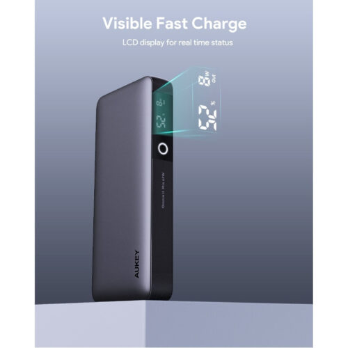 Aukey PB-Y43 - Pin sạc dự phòng Aukey Sprint X 20000mAh 65W Hỗ trợ PD/QC 3.0 PPS 5A, LED hiển thị, sạc nhỏ giọt - Hình ảnh 5