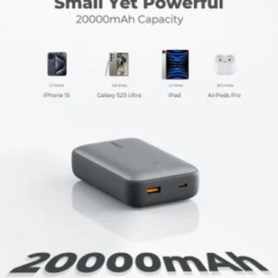 Pin Dự Phòng Sạc Nhanh Aukey Spark Mini PB-Y57 20000mAh - Pin Dự Phòng Sạc Nhanh AUKEY Spark Mini PB-Y57 20000mAh là một sản phẩm tuyệt vời dành cho những người thường xuyên di chuyển và cần một nguồn năng lượng dự trữ lớn. Với dung lượng lớn và công nghệ sạc nhanh hiện đại, sản phẩm này mang đến sự tiện lợi và hiệu quả cho các thiết bị điện tử của bạn.