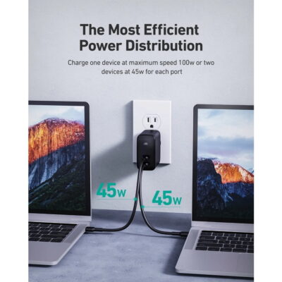 Aukey PA-B6 Củ sạc nhanh Omina 100W 2 cổng công nghệ GaN - <strong>Thông số kỹ thuật</strong> <ul> <li>Model: PA-B6</li> <li>Màu sắc: Đen</li> <li>Công nghệ: Power Delivery 3.0, GaN Power Technology, Dynamic Detect</li> <li>Đầu vào: AC 100–240V 50/60Hz 2.5A</li> <li>Đầu ra USB-C 1/2: (100W Power Delivery) DC 5V 3A, 9V 3A, 12V 3A , 15V 3A, 20V 5A</li> <li>Công suất tối đa: 100W</li> <li>Kích thước: 64 x 62 x 33mm</li> <li>Trọng lượng: 188g</li> </ul> Trong hộp sản phẩm bao gồm: <ul> <li>1 x sản phẩm củ sạc PA-B6</li> <li>1 x sách hướng dẫn</li> </ul>