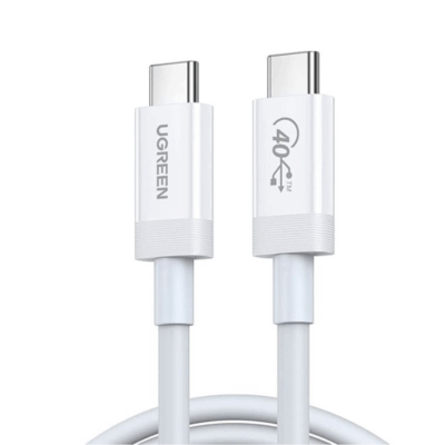 Cáp Sạc Ugreen 40113 USB Type-C Thunderbolt 3 Dài 0.8M Hỗ Trợ 8K@60Hz