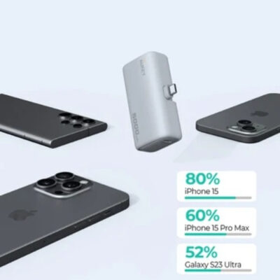 Pin Dự Phòng Aukey Spark Mini PB-Y59-SIL 5000Mah Sạc Nhanh 22.5W, Màu Trắng Bạc - <p class="QN2lPu">Pin dự phòng Aukey Spark Mini PB-Y59 5.000mAh 22.5W kèm đầu nối USB-C mang đến dung lượng 5000mAh đủ để cung cấp năng lượng cho các thiết bị di động. Mặc dù kích thước nhỏ gọn, nhưng phụ kiện này vẫn có khả năng sạc đầy những mẫu điện thoại có viên pin lớn.</p>
