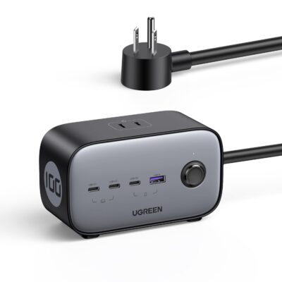 Ugreen CD270 - Trạm sạc Ugreen 100W USB C DigiNest Pro, GaN II, 7 in 1, 3C-1A-3AC, Sạc nhanh PD/ PPS