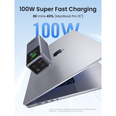 Bộ sạc dự phòng Ugreen Nexode PB721 130W Dung lượng 20000mAh Sạc nhanh PD 3.1 100W, 2C1A, màn hình LED - Ugreen Nexode PB721 130W là bộ sạc di động với công suất cao, hỗ trợ sạc nhanh cho nhiều thiết bị cùng lúc, bao gồm laptop, điện thoại, máy tính bảng và các thiết bị khác. Sản phẩm trang bị cổng USB-C Power Delivery 3.0 và Quick Charge 3.0, có khả năng cung cấp tổng công suất lên đến 130W. Với thiết kế nhỏ gọn và hiệu suất mạnh mẽ, PB721 lý tưởng cho những ai cần một nguồn sạc di động linh hoạt và hiệu quả cho các thiết bị công nghệ hiện đại. Thông số kỹ thuật: <ul> <li class="QN2lPu">Pin:‎ 4 Lithium-ion</li> <li class="QN2lPu">USB-C 1 đầu vào: 5V-3A/9V-3A/12V-3A/15V-3A/20V-3.25A max 65w</li> <li class="QN2lPu">USB-C 1 đầu ra: 5V-3A/9V-3A/12V-3A/15V-3A/20V-5A/10V-2.25A Max 100w</li> <li class="QN2lPu">Đầu ra USB-C 2: 5V-3A/9V-3A/12V-1.5A/10V-2.25A max 30w</li> <li class="QN2lPu">Đầu ra USB-A: 10V-2.25A/5V-3A/9V-2A/12V-1.5A;</li> <li class="QN2lPu">Tổng đầu ra: 5V-6A/9V-6A/12V-5.5A/15V-3A/20V-5A Total 130w</li> <li class="QN2lPu">Công suất định mức: 11000mAh (TYP 5V6A);</li> <li class="QN2lPu">Dung lượng tế bào: 25000mAh (5000mAh * 4 chiếc)</li> <li class="QN2lPu">Năng lượng định mức của pin (TYP): 72Wh (14.4V 5000mAh)</li> <li class="QN2lPu">Khối lượng: 483g</li> <li class="QN2lPu">Kích thước: 54 x 51 x 131mm</li> <li class="QN2lPu">Kích thước đóng gói: 100x60x180mm</li> </ul>