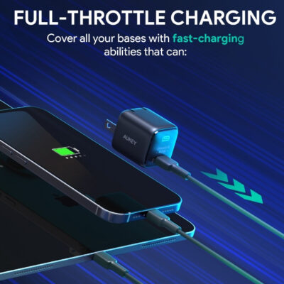 Aukey PA-B1T Củ sạc nhanh 20W Omnia II Mini Gan USB-C PD&QC 3.0 cho iPhone Samsung Huawei Xiaomi - <ul> <li>Model: Aukey PA-B1T 20w</li> <li class="irIKAp">Đầu vào: AC 100–240V 50/60Hz 0,5A</li> <li class="irIKAp">Giao thức sạc:</li> <li class="irIKAp">Apple 2.4A, Samsung 5V 2A,</li> <li class="irIKAp">Samsung AFC, DCP 1.5A,</li> <li class="irIKAp">Huawei FCP, QC 2.0,</li> <li class="irIKAp">QC 3.0, PD 3.0</li> <li class="irIKAp">Đầu ra: 5V 3A / 9V 2.22A /12V 1.67A (Tối đa 20W)</li> <li class="irIKAp">Tổng công suất: Tối đa 20W</li> <li class="irIKAp">Kích thước:</li> <li class="irIKAp">31x32x34.8mm /1,22" x 1,26" x 1,37"</li> <li class="irIKAp">Trọng lượng: 40g /1.41oz</li> </ul>
