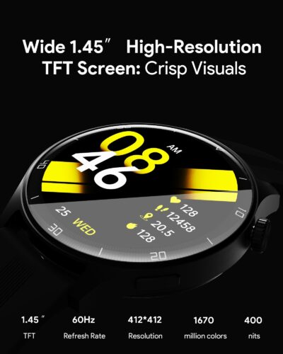 Đồng hồ thông minh AUKEY SW-2 Pro Màn TFT LCD 1,45 inch, pin 15 ngày, Kháng nước IP67 hỗ trợ iOS & Android - Model : Đồng hồ thông minh AUKEY SW-2U <p class="QN2lPu">Màn hình đồng hồ: Màn hình 1,43 inch là loại đồng hồ trẻ em hiển thị tốt màu sắc</p> <p class="QN2lPu">Chức năng âm thanh tích hợp: Có</p> <p class="QN2lPu">Hai dây đeo: Có</p> <p class="QN2lPu">Chất liệu dây đeo: Dây da bò thật + Silicon thoáng khí</p> <p class="QN2lPu">Chức năng gọi điện qua Bluetooth: Có</p> <p class="QN2lPu">Sạc không dây: Có</p> <p class="QN2lPu">Chống nước: Có</p> <p class="QN2lPu">Màu sắc: Đen</p> <p class="QN2lPu">Trọng lượng sản phẩm: 3,81oz</p> <p class="QN2lPu">Kích thước sản phẩm: 2,02” x1,83” x 0,47” (DxRxC)</p>