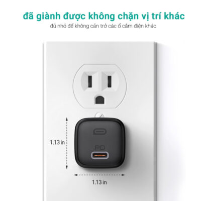Aukey PA-B1 Củ sạc 20W Omnia™ Gan USB C hỗ trợ sạc nhanh Type C PD 3.0 cho iPhone - <ul> <li class="irIKAp">Model: Aukey PA-B1</li> <li class="irIKAp">Công nghệ “ Power Delivery 3.0, Sạc nhanh 2.0</li> <li class="irIKAp">Đầu vào ' AC 100 '240V 50 / 60Hz 0,6A</li> <li class="irIKAp">Đầu ra Usb-c ' ( Phân phối điện 20W 3.0) DC 5V 3A, 9V 2.22A</li> <li class="irIKAp">Công suất tối đa 20W ( Sạc nhanh 18W 2.0) DC 5V 3A , 9V 2A , 12V 1.5A</li> <li class="irIKAp">Kích thước - 28,8x28,8x30,5mm / 1,13'x 1,13'x 1,20 '</li> <li class="irIKAp">Trọng lượng “ 33g / 1.16oz</li> </ul>