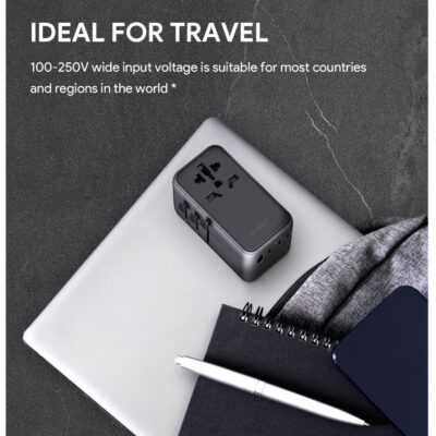Aukey PA-TA09A Sạc nhanh PPS 65W 1 cổng USB A + 3 cổng Type C max 100W, ổ cắm tải max 2500W - <ul> <li>Model: Aukey PA-TA09</li> <li>Định mức: 100-250VAC, Tối đa 10A, 2500W</li> <li>Đầu ra cổng đơn tối đa:</li> <li>USB-C (3) / USB-C (4): 5V 3A / 9V 3A / 15V 3A / 20V 5A (Tối đa 100W)</li> <li>USB-C (2): 5V 3A / 9V 2A / 12V 1.5A (Tối đa 18W)</li> <li>USB-A (1): 5V 3A 9V 2A 12V 1.5A (Tối đa 18W)</li> <li>Đầu ra đa cổng:</li> <li>USB-C (4)+USB-C (3): 65W+35W (Tối đa 100W)</li> <li>USB-C (4)+USB-C (3)+USB-C (2): 65W+20W+18W (Tối đa 103W)</li> <li>USB-C (4)+USB-C (3)+USB-C (2)+USB-A (1): 65W+20W+5V 3A (C3+A1) (Tối đa 100W)</li> <li>Tổng đầu ra DC: 100W</li> <li>Giao thức sạc nhanh: PD3.0, QC4+, FCP, SCP, AFC. PPS</li> <li>Kích thước: 93 x 51 x 54mm</li> <li>Trọng lượng: 272g</li> </ul> [wpcode id="2387"]