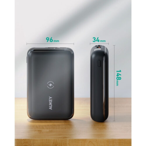 Aukey PB-WL01S - Pin Sạc Dự Phòng Không Dây Basix Pro Mini 10000mAh Wireless 10W, PD 20W & QC 3.0 18W - Hình ảnh 7