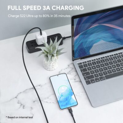 Aukey CB-KCC102 cáp sạc C to C Sạc nhanh PD 100W dài 1.8m Bọc nylon lõi Kevlar - <ul> <li>Model: CB-KCC102</li> <li>Cáp C-C dùng sạc nhanh cho tất cả các sản phẩm Android/Apple và các thiết bị khác</li> <li>Hỗ trợ sạc nhanh PD lên đến 100w</li> <li>Tốc độ truyền tải dữ liệu 40MB/S (USB 2.0)</li> <li>Lõi sợi Kevlar (dùng trong sản xuất áo chống đạn, cực kỳ bền bỉ)</li> <li>Vỏ bọc cáp bởi aluminum và nylon bên ngoài giúp cáp chắc chắn và độ bền cao</li> <li>Kích thước: dài 1.8m, trọng lượng 22g</li> </ul>