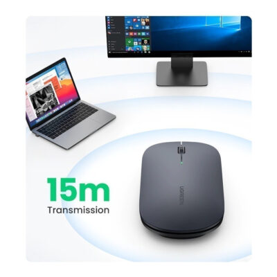 Chuột không dây UGREEN MU001 - <ul> <li data-sourcepos="12:1-12:34">Model: Ugreen MU001</li> <li data-sourcepos="12:1-12:34">Kết nối: Không dây, Bluetooth 5.0</li> <li data-sourcepos="13:1-13:37">Khoảng cách kết nối: Lên đến 10 mét</li> <li data-sourcepos="14:1-14:59">Độ phân giải: 1000/1600/2000/4000 DPI (có thể điều chỉnh)</li> <li data-sourcepos="15:1-15:46">Số nút: 3 nút (click trái, click phải, cuộn)</li> <li data-sourcepos="16:1-16:21">Loại pin: 1 pin AAA</li> <li data-sourcepos="17:1-17:32">Tuổi thọ pin: Lên đến 12 tháng</li> <li data-sourcepos="18:1-19:0">Tương thích: Windows, MacOS, Chrome OS, Android, iOS</li> </ul>
