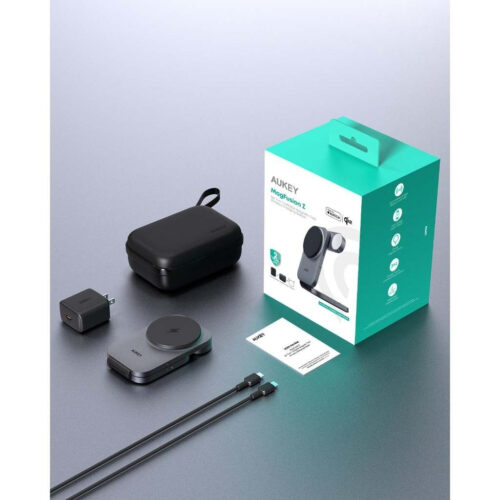 Aukey LC-MC312 - Đế sạc nhanh đa năng không dây hít từ tính 3 trong 1 MagFusion Z Qi2 có thể gập lại - Hình ảnh 9