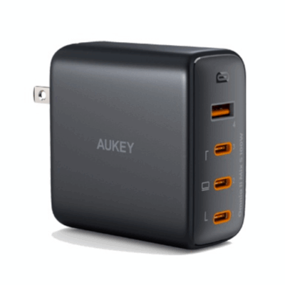 Aukey PA-B7S Củ sạc siêu nhanh máy tính/ điện thoại 4 cổng 100W Omnia™ GaNFast công nghệ PD3.0, PPS, QC4+