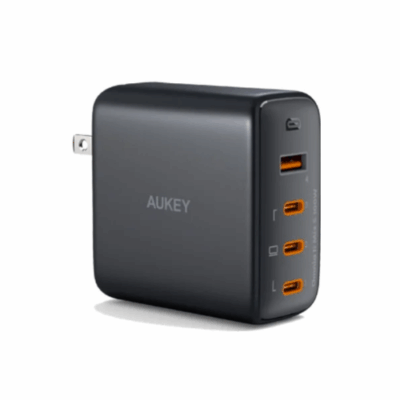 Aukey PA-B7S Củ sạc siêu nhanh máy tính/ điện thoại 4 cổng 100W Omnia™ GaNFast công nghệ PD3.0, PPS, QC4+