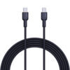 Aukey CB-NCC1 Cáp sạc C to C Hỗ trợ sạc nhanh PD 60W, Bọc nylon siêu bền Dài 1m