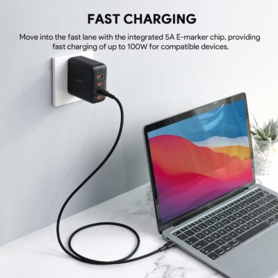 Aukey CB-SCC101 - Cáp C to C silicone 100W 1m - <ul> <li>Aukey CB-SCC101 - Cáp C to C silicone 100W 1m</li> <li><strong>Loại cáp:</strong> USB Type-C sang Type-C</li> <li><strong>Công suất:</strong> 100W (5A)</li> <li><strong>Tốc độ truyền dữ liệu:</strong> 480Mbps</li> <li><strong>Chiều dài:</strong> 1 mét</li> <li><strong>Màu sắc:</strong> Đen, Trắng, Hồng</li> <li><strong>Chất liệu vỏ:</strong> Silicone</li> </ul>