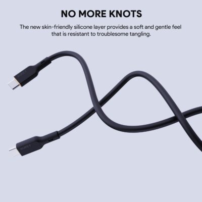 Aukey CB-SCC101 - Cáp C to C silicone 100W 1m - <ul> <li>Aukey CB-SCC101 - Cáp C to C silicone 100W 1m</li> <li><strong>Loại cáp:</strong> USB Type-C sang Type-C</li> <li><strong>Công suất:</strong> 100W (5A)</li> <li><strong>Tốc độ truyền dữ liệu:</strong> 480Mbps</li> <li><strong>Chiều dài:</strong> 1 mét</li> <li><strong>Màu sắc:</strong> Đen, Trắng, Hồng</li> <li><strong>Chất liệu vỏ:</strong> Silicone</li> </ul>