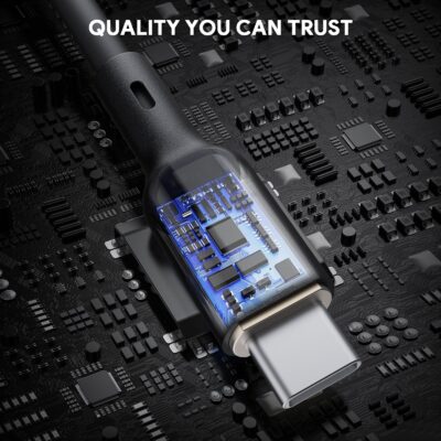 Aukey CB-SCC241 - Cáp C to C silicone 240W 1m, màu đen - <ul> <li>Aukey CB-SCC241 - Cáp C to C silicone 240W 1m</li> <li><strong>Loại cáp:</strong> USB Type-C sang Type-C</li> <li><strong>Công suất:</strong> 240W (5A)</li> <li><strong>Tốc độ truyền dữ liệu:</strong> 40Gbps (USB 4.0)</li> <li><strong>Chiều dài:</strong> 1 mét</li> <li><strong>Màu sắc:</strong> Đen</li> <li><strong>Chất liệu vỏ:</strong> Silicone</li> </ul>