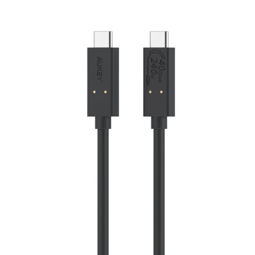 Aukey CB-TCC241 - Cáp USB-IF Aukey thế hệ thứ 3 với USB 4.0 hỗ trợ 8k/60Hz, PD 240W, truyền data 40Gbps