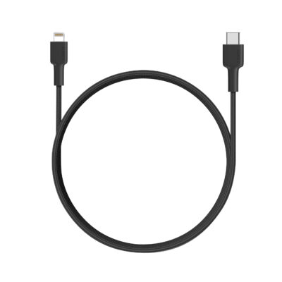 Aukey CB-CL5, Cáp Sạc Nhanh Aukey C to lightning cho iphone 11/12/13/14 series dài 1,2m Chất liệu Nylon, Hỗ trợ sạc PD 27W