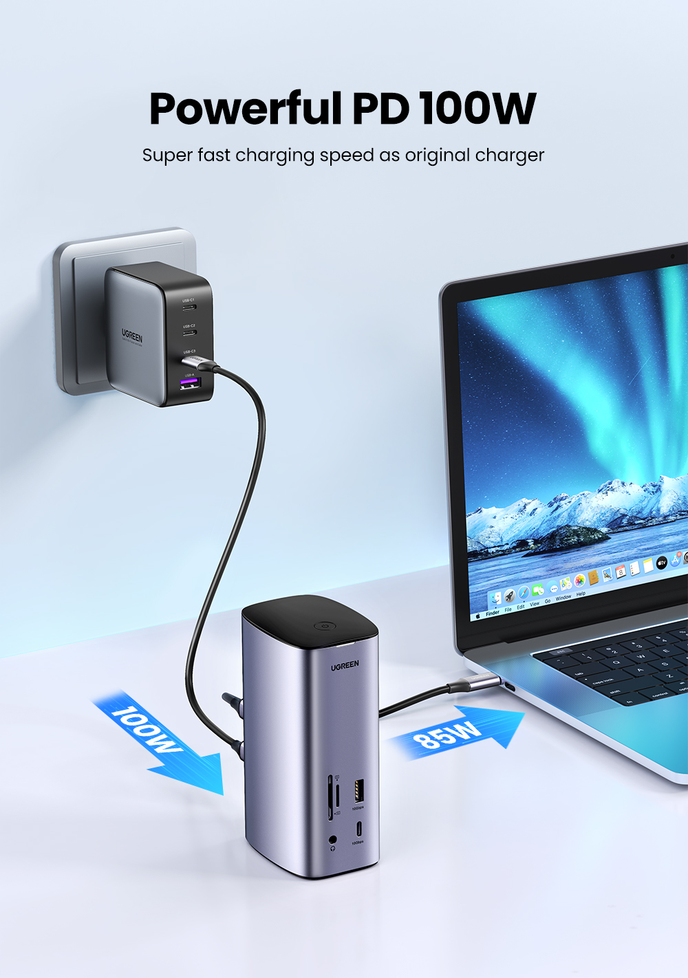 Dock chuyển đổi USB C 12 in 1 Ugreen CM555 90325 - <ul> <li>Tên sản phẩm: Dock chuyển đổi USB C 12 in 1 Ugreen CM555 90325</li> <li>Cổng kết nối:2 cổng HDMI <ul> <li>1 cổng DisplayPort</li> <li>1 cổng USB-C</li> <li>3 cổng USB-A</li> <li>1 cổng Gigabit Ethernet</li> <li>1 khe cắm thẻ nhớ SD/TF</li> <li>1 cổng Jack tai nghe 3.5mm</li> </ul> </li> <li>Hỗ trợ độ phân giải: 4K UHD (3840x2160) 60Hz</li> <li>Tốc độ truyền dữ liệu: Lên đến 10Gbps</li> <li>Sạc nguồn: Lên đến 100W</li> <li>Kích thước: 320mm x 260mm x 60mm</li> <li>Trọng lượng: 998g</li> </ul>