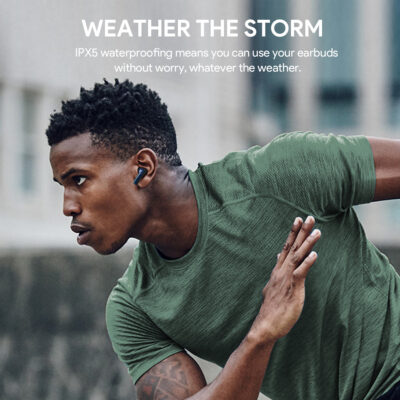 Aukey EP-M1NC - Tai nghe không dây ANC TWS - <ul> <li>Aukey EP-M1NC - Tai nghe không dây ANC TWS</li> <li><strong>Loại tai nghe:</strong> True wireless (TWS)</li> <li><strong>Kết nối:</strong> Bluetooth 5.0</li> <li><strong>Chống ồn:</strong> Có (ANC)</li> <li><strong>Chế độ xuyên âm:</strong> Có</li> <li><strong>Chất lượng âm thanh:</strong> Dải tần 20Hz - 20kHz</li> <li><strong>Thời lượng pin:</strong> Tai nghe: 5 giờ, Hộp sạc: 20 giờ, Tổng: 25 giờ</li> <li><strong>Khả năng chống nước:</strong> IPX4</li> <li><strong>Kích thước:</strong> 23.5 x 20.5 x 18.5 mm (tai nghe)</li> <li><strong>Trọng lượng:</strong> 4.2g (tai nghe)</li> </ul>