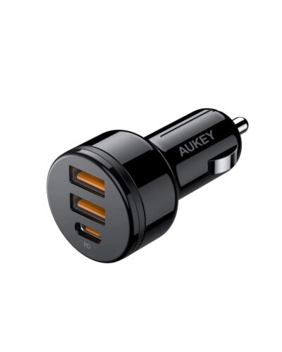Aukey CC-Y16 Tẩu sạc oto 3 cổng PD QC3.0 36W