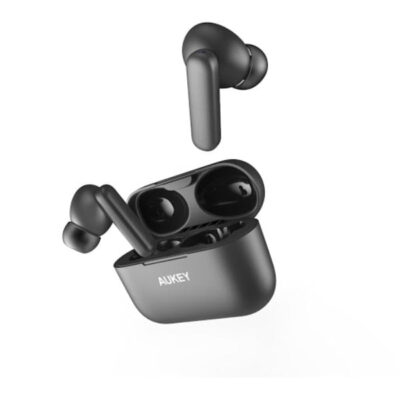 Aukey EP-M1 Tai nghe true wireless chống nước IPX4 - THÔNG SỐ KỸ THUẬT <ul> <li>Màu sắc: Đen, Trắng</li> <li>Kết nối: Bluetooth 5.0</li> <li>Kích thước trình điều khiển: 1 x 10 mm / 0,3"</li> <li>Độ nhạy của loa: 101dB ± 3dB</li> <li>Dải tần: 20 Hz - 20 kHz</li> <li>Trở kháng: 32 ôm</li> <li>Loại micrô: Micrô MEMS</li> <li>Độ nhạy của micrô: -42dB ± 3dB</li> <li>Dải tần của micrô: 100 Hz - 10 kH</li> <li>Thời gian sạc lên tới: 2,5 giờ.</li> <li>Thời lượng: tối đa 30 giờ (có hộp đựng)</li> </ul> Tai nghe Fullbox bao gồm : <ul> <li>1 x Tai nghe không dây AUKEY EP-M1</li> <li>1 x Hộp sạc</li> <li>Ba cặp khuyên tai (S / M / L)</li> <li>1 x Cáp USB-C</li> <li>1 x Hướng dẫn sử dụng</li> <li>1 x Hướng dẫn Bắt đầu Nhanh</li> </ul>
