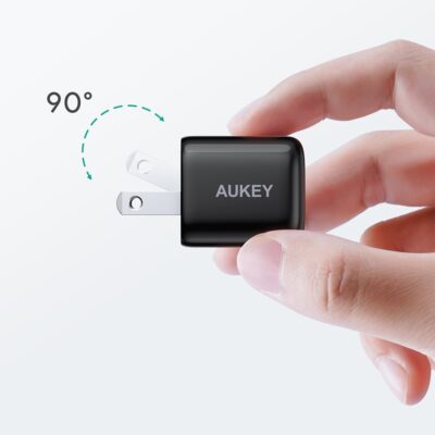 Aukey TK-2 Bộ Bundle ON-THE-GO 3 trong 1 - Bộ Bundle ON-THE-GO Aukey TK-2 3 trong 1 gồm: củ sạc Aukey 20W, cáp sạc AUKEY C-Lightning, pin dự phòng AUKEY 10.000 mAh. Màu sắc: Đen <strong>Củ sạc AUKEY 20W</strong> <ul> <li>Công nghệ: Power Delivery 3.0</li> <li>Nguồn vào: AC 100–240V, 50/60Hz 0.6A Nguồn ra (USB-C): – Power Delivery 3.0: 5V 3A / 9V 2.22A – Quick Charge 2.0: 5V 3A / 9V 2A / 12V 1.5A</li> <li>Công suất tối đa: 20W</li> <li>Kích thước: 28.8 x 28.8 x 30.5mm</li> <li>Trọng lượng: 33g</li> </ul> <strong>Cáp sạc AUKEY C-Lightning</strong> <ul> <li>Cáp sạc nhanh C to Lightning cho các sản phẩm Apple</li> <li>Chứng nhận MFi của Apple</li> <li>Hỗ trợ công nghệ sạc nhanh Power Delivery (PD)</li> <li>Chất liệu: Siêu bền Nylon</li> <li>Output: 5V/3A – 9V/3A</li> </ul> <strong>Pin dự phòng AUKEY 10.000 mAh</strong> <ul> <li>Dung lượng: 10000mAh / 37Wh</li> <li>Công nghệ: USB Power Delivery 3.0, Qualcomm Quick Charge 3.0</li> <li>USB-C Input/Output: (Power Delivery 3.0) DC 5V 2.4A / 9V 2A / 12V 1.5A USB-A Output: (Quick Charge 3.0) DC 5V 2.4A / 9V 2A / 12V 1.5A</li> <li>Công suất nguồn ra: 22.5W</li> <li>Kích thước: 27.0 x 57.7 x 80.5mm</li> <li>Trọng lượng: 174g</li> </ul>