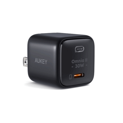 Aukey PA-B1L - Củ sạc nhanh AUKEY 30W Omnia™ II Gan USB C PD 3.0 PPS cho iP 15 14 13 12 11 Series