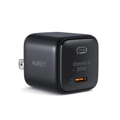 Aukey PA-B1T Củ sạc nhanh 20W Omnia II Mini Gan USB-C PD&QC 3.0 cho iPhone Samsung Huawei Xiaomi