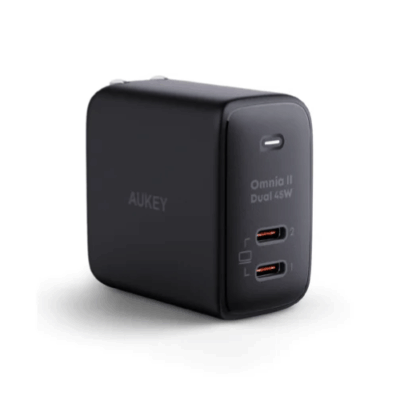 Aukey PA-B4T Củ sạc nhanh 2 cổng, chấu gập PD 45W
