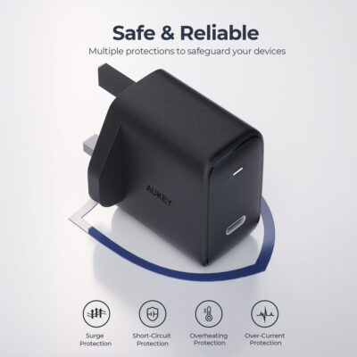 Aukey PA-F4 - Củ sạc nhanh Aukey PD 45W Omnia - <ul> <li>Aukey PA-F4 - Củ sạc nhanh Aukey PD 45W Omnia</li> <li><strong>Thương hiệu:</strong> Aukey</li> <li><strong>Model:</strong> PA-F4</li> <li><strong>Loại:</strong> Củ sạc nhanh di động</li> <li><strong>Cổng ra:</strong> 1 cổng USB-C PD (45W), 1 cổng USB-A QC 3.0 (18W)</li> <li><strong>Công suất:</strong> 45W</li> <li><strong>Điện áp đầu vào:</strong> AC 100-240V, 50/60Hz</li> <li><strong>Điện áp đầu ra:</strong> USB-C PD: 5V/3A, 9V/3A, 15V/3A, 20V/2.25A; USB-A QC 3.0: 5V/3A, 9V/2A, 12V/1.5A</li> <li><strong>Kích thước:</strong> 65 x 38 x 23 mm</li> <li><strong>Trọng lượng:</strong> 80g</li> <li><strong>Chất liệu:</strong> PC cao cấp</li> </ul>
