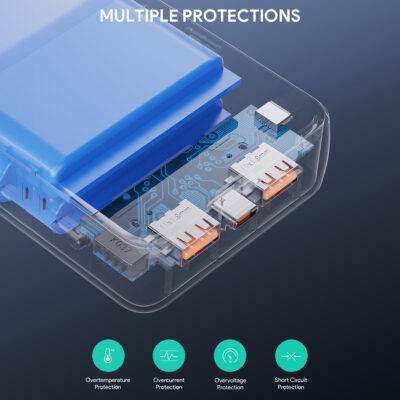 Aukey PB-N93 - Pin dự phòng 20000mAh sạc nhanh 22.5W - <ul> <li>Aukey PB-N93 - Pin dự phòng 20000mAh sạc nhanh 22.5W</li> <li><strong>Thương hiệu:</strong> Aukey</li> <li><strong>Model:</strong> PB-N93</li> <li><strong>Loại:</strong> Pin sạc dự phòng</li> <li><strong>Dung lượng:</strong> 20000mAh</li> <li><strong>Cổng ra:</strong> 1 cổng USB-C PD (18W), 1 cổng USB-A QC 3.0 (18W), 1 cổng USB-A 5V/2.4A</li> <li><strong>Điện áp đầu vào:</strong> Micro USB: 5V/2A, USB-C: 5V/3A</li> <li><strong>Điện áp đầu ra:</strong> USB-C PD: 5V/3A, 9V/2A, 12V/1.5A; USB-A QC 3.0: 5V/3A, 9V/2A, 12V/1.5A; USB-A: 5V/2.4A</li> <li><strong>Kích thước:</strong> 158 x 74 x 18.7 mm</li> <li><strong>Trọng lượng:</strong> 335g</li> <li><strong>Chất liệu:</strong> Vỏ PC cao cấp</li> <li><strong>Lõi pin:</strong> Polymer Lithium-ion</li> </ul>