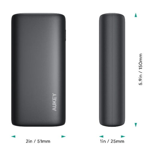 Aukey PB-Y36 Pin dự phòng10.000 mAh Lõi Pin Tesla, Sạc Nhanh QC 3.0 Và PD 20W- Bản update - Hình ảnh 2
