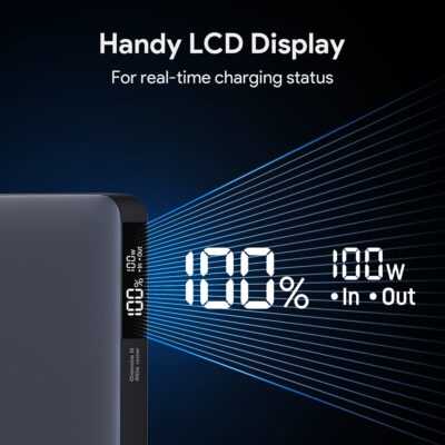 Aukey PB-Y44 - Pin dự phòng Sprint X 20000mAh sạc nhanh 100W & USB C PD 3.0 - Hàng trưng bày mới 100% - <ul> <li>Aukey PB-Y44 - Pin dự phòng Sprint X 20000mAh sạc nhanh 100W & USB C PD 3.0</li> <li><strong>Thương hiệu:</strong> Aukey</li> <li><strong>Model:</strong> PB-Y44</li> <li><strong>Loại:</strong> Pin sạc dự phòng</li> <li><strong>Dung lượng:</strong> 20000mAh</li> <li><strong>Cổng ra:</strong> 1 cổng USB-C PD 100W, 1 cổng USB-C 30W, 1 cổng USB-A QC 3.0 18W, 1 cổng USB-A 5V/2.1A</li> <li><strong>Điện áp đầu vào:</strong> Micro USB: 5V/2A, USB-C: 5V/3A</li> <li><strong>Điện áp đầu ra:</strong> USB-C PD: 5V/3A, 9V/3A, 12V/2.5A, 15V/2A, 20V/5A; USB-C: 5V/3A, 9V/2A, 12V/1.5A; USB-A QC 3.0: 5V/3A, 9V/2A, 12V/1.5A; USB-A: 5V/2.1A</li> <li><strong>Kích thước:</strong> 150 x 75 x 20 mm</li> <li><strong>Trọng lượng:</strong> 471g</li> <li><strong>Chất liệu:</strong> Vỏ PC cao cấp, kim loại</li> <li><strong>Lõi pin:</strong> Polymer Lithium-ion</li> </ul>