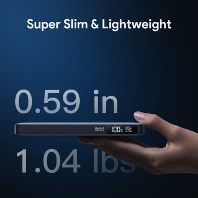 Aukey PB-Y44 - Pin dự phòng Sprint X 20000mAh sạc nhanh 100W & USB C PD 3.0 - Hàng trưng bày mới 100% - <ul> <li>Aukey PB-Y44 - Pin dự phòng Sprint X 20000mAh sạc nhanh 100W & USB C PD 3.0</li> <li><strong>Thương hiệu:</strong> Aukey</li> <li><strong>Model:</strong> PB-Y44</li> <li><strong>Loại:</strong> Pin sạc dự phòng</li> <li><strong>Dung lượng:</strong> 20000mAh</li> <li><strong>Cổng ra:</strong> 1 cổng USB-C PD 100W, 1 cổng USB-C 30W, 1 cổng USB-A QC 3.0 18W, 1 cổng USB-A 5V/2.1A</li> <li><strong>Điện áp đầu vào:</strong> Micro USB: 5V/2A, USB-C: 5V/3A</li> <li><strong>Điện áp đầu ra:</strong> USB-C PD: 5V/3A, 9V/3A, 12V/2.5A, 15V/2A, 20V/5A; USB-C: 5V/3A, 9V/2A, 12V/1.5A; USB-A QC 3.0: 5V/3A, 9V/2A, 12V/1.5A; USB-A: 5V/2.1A</li> <li><strong>Kích thước:</strong> 150 x 75 x 20 mm</li> <li><strong>Trọng lượng:</strong> 471g</li> <li><strong>Chất liệu:</strong> Vỏ PC cao cấp, kim loại</li> <li><strong>Lõi pin:</strong> Polymer Lithium-ion</li> </ul>