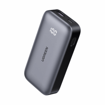 Ugreen PB502 25185 - Bộ pin sạc dự phòng Ugreen 10000mAh 30W, Chuẩn USB-C PD/Q.C 3.0/ USB-A 22.5W, Led hiển thị