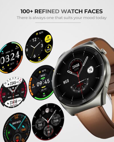 Đồng hồ thông minh AUKEY SW-2U Màn AMOLED 1,43 inch, pin 14 ngày, Kháng nước IP68 hỗ trợ iOS & Android - <p class="QN2lPu">Mẫu: SW-2U Đồng hồ thông minh AUKEY</p> <p class="QN2lPu">Màn hình đồng hồ: Màn hình 1,43 inch</p> <p class="QN2lPu">Chức năng âm thanh tích hợp: Có</p> <p class="QN2lPu">Hai dây đeo: Có</p> <p class="QN2lPu">Chất liệu dây đeo: Dây da bò thật + Silicon thoáng khí</p> <p class="QN2lPu">Chức năng gọi điện qua Bluetooth: Có</p> <p class="QN2lPu">Sạc không dây: Có</p> <p class="QN2lPu">Chống nước: Có</p> <p class="QN2lPu">Màu sắc: Đen</p> <p class="QN2lPu">Trọng lượng sản phẩm: 3,81oz</p> <p class="QN2lPu">Kích thước sản phẩm: 2,02” x1,83” x 0,47” (DxRxC)</p>