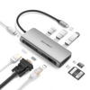 Hub Ugreen USB Type-C sang HDMI, VGA, LAN, USB 3.0, SD, USB-C CM179 80133 40873 - <ul> <li data-sourcepos="1:1-1:51">Bộ chuyển đổi đa năng USB-C Ugreen CM500 50629</li> <li>Đầu vào: USB-C Male</li> <li>Đầu ra: 3 x USB 3.0 Female, 1 x HDMI Female</li> <li>Tốc độ truyền dữ liệu: USB 3.0: 5Gbps</li> <li>Độ phân giải HDMI: Lên đến 8K@30Hz hoặc 4K@120Hz</li> <li>Kích thước: 11.5 x 5.5 x 1.5 cm</li> <li>Trọng lượng: 100g</li> </ul>