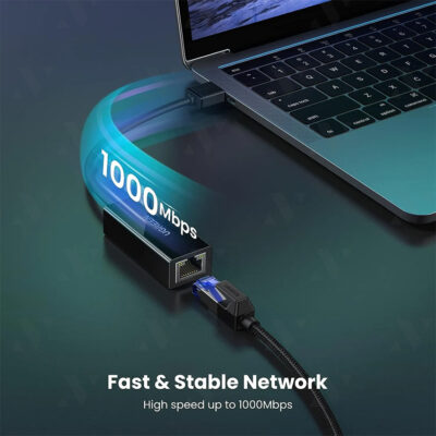 Bộ chuyển đổi USB 3.0 sang mạng LAN Ugreen CR111 20256 - <ul> <li><strong>Mã sản phẩm:</strong> <span style="font-size: 14.4px;">Ugreen </span>CR111 20256</li> <li><strong>Loại:</strong> Bộ chuyển đổi USB 3.0 sang mạng LAN Gigabit</li> <li><strong>Giao diện:</strong> 1 cổng USB 3.0 Type-A đực, 1 cổng RJ45 cái</li> <li><strong>Tốc độ truyền tải:</strong> Lên đến 1Gbps</li> <li><strong>Chất liệu:</strong> Vỏ nhựa ABS</li> <li><strong>Màu sắc:</strong> Đen</li> <li><strong>Chiều dài:</strong> 15cm</li> <li><strong>Tương thích:</strong> Windows, macOS, Linux, Android</li> </ul>