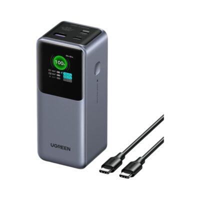 Bộ sạc dự phòng Ugreen Nexode PB721 130W Dung lượng 20000mAh Sạc nhanh PD 3.1 100W, 2C1A, màn hình LED
