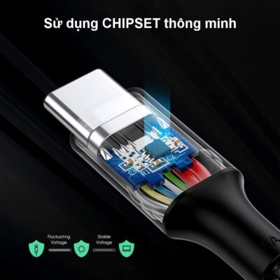 Cáp sạc nhanh C to C 100W Ugreen US316 - <ul> <li>Cáp sạc nhanh C to C 100W Ugreen US316</li> <li>Chức năng: Sạc & Đồng bộ dữ liệu</li> <li>USB 2.0 tốc độ lên tới 480Mbps</li> <li> Vỏ nhôm có dây bọc</li> <li>Sạc nhanh 5A</li> <li>Hỗ trợ PD100W/QC/FCP</li> <li>Chiều dài: 1 mét</li> </ul>