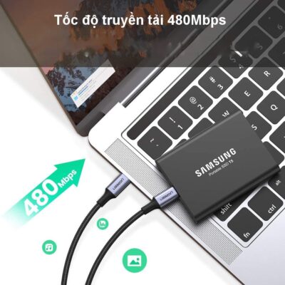 Cáp sạc nhanh C to C 100W Ugreen US316 - <ul> <li>Cáp sạc nhanh C to C 100W Ugreen US316</li> <li>Chức năng: Sạc & Đồng bộ dữ liệu</li> <li>USB 2.0 tốc độ lên tới 480Mbps</li> <li> Vỏ nhôm có dây bọc</li> <li>Sạc nhanh 5A</li> <li>Hỗ trợ PD100W/QC/FCP</li> <li>Chiều dài: 1 mét</li> </ul>